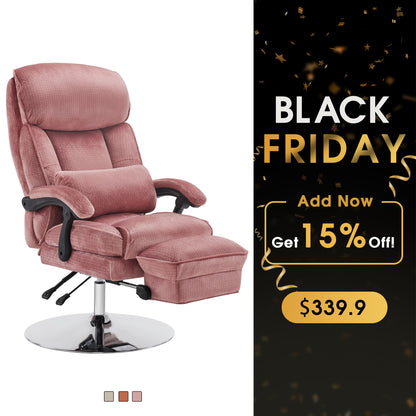 BarberPub Pedicure Chair, 360° Rotating Lifting Facial Beauty Spa Chair 3571