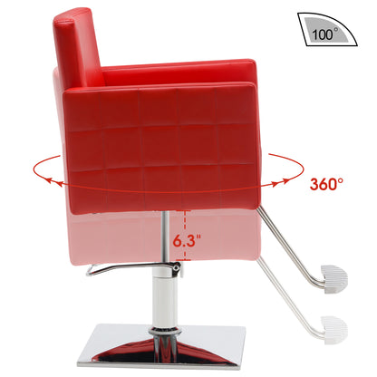 BarberPub Styling Salon Chair for Hair Stylist, Hydraulic Home Salon Chair 8821