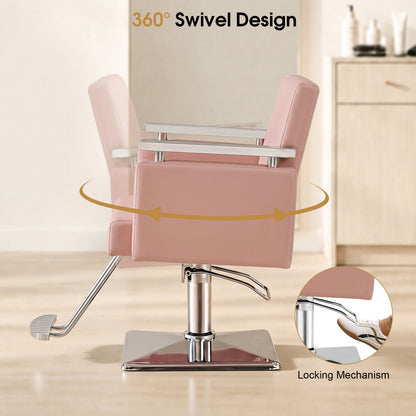 BarberPub Salon Chair, Styling Chair for Hair Stylist, Home Salon SPA Equipment 8808