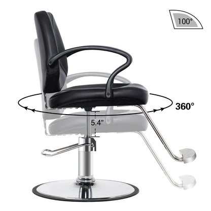 BarberPub Hydraulic Salon Chair, Beauty Hair Styling Barber Equipment 2057