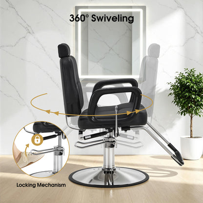 BarberPub All Purpose Hydraulic Barber Chair Salon Beauty Spa Chair Shampoo Recliner 2059