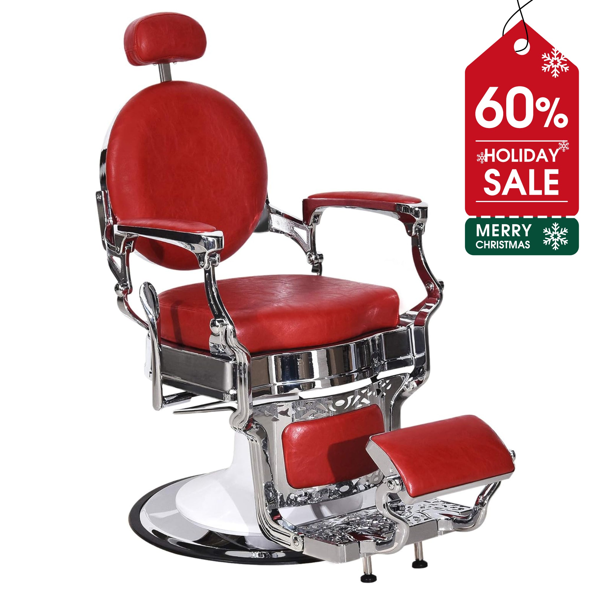 BarberPub Heavy Duty Barber Chair, All Purpose Reclining Hair Styling Salon Chair 3860