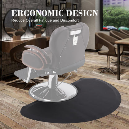 Barber Chair 2059 & Salon Mat 0020 Set - All Purpose Hydraulic Barber Chair with Ergonomic NBR Anti-Fatigue Barber Mat, Ideal for Stylists
