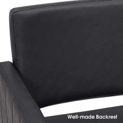 Salon Chair 8821 & Anti-Fatigue Mat 0040 Set - Professional Hydraulic Salon Chair with Ergonomic 0.5" Thick Salon Mat