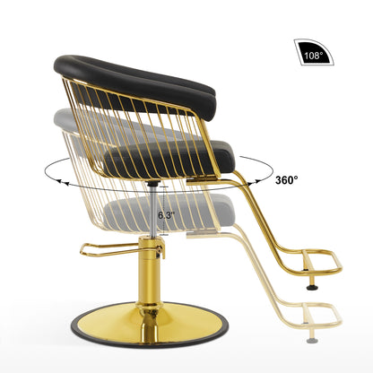 BarberPub Hydraulic Salon Chair for Hair Stylist, Home Salon and Barbershop 8677