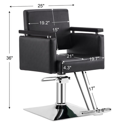 BarberPub Swivel Salon Chair for Hair Stylist, Beauty Salon Spa Equipment 8803