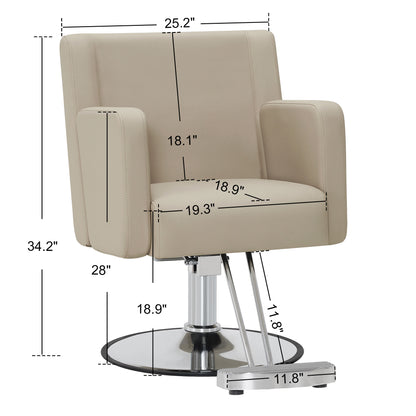 BarberPub Salon Chair for Hair Stylist, Hydraulic Barber Chair for Home Salon 9446