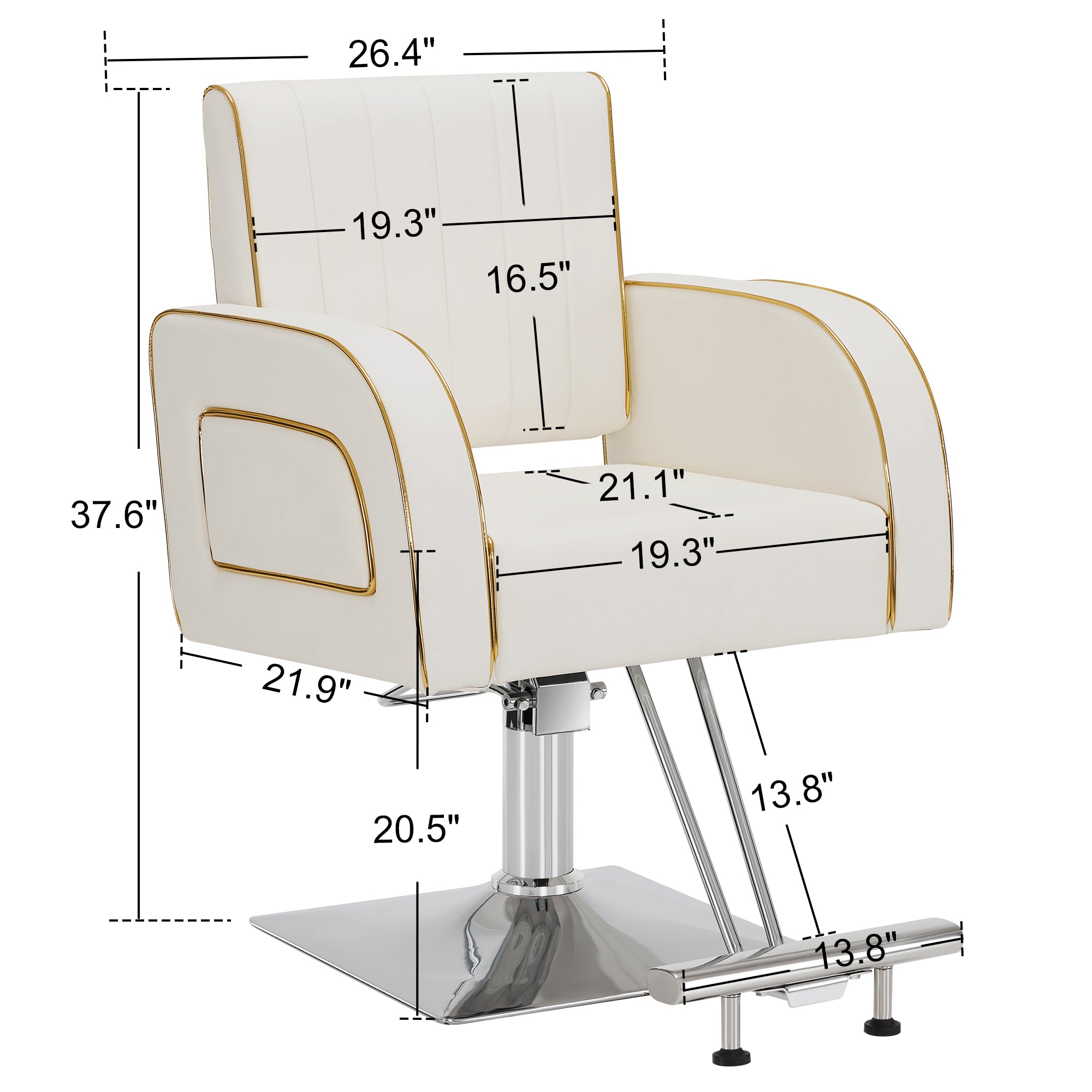Salon Spa Barber Styling Chair, Classic Hydraulic Model for Pro Salons Use 8885