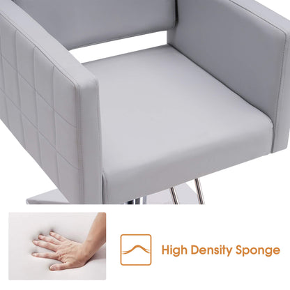 Salon Chair 8821 & Anti-Fatigue Mat 0040 Set - Professional Hydraulic Salon Chair with Ergonomic 0.5" Thick Salon Mat