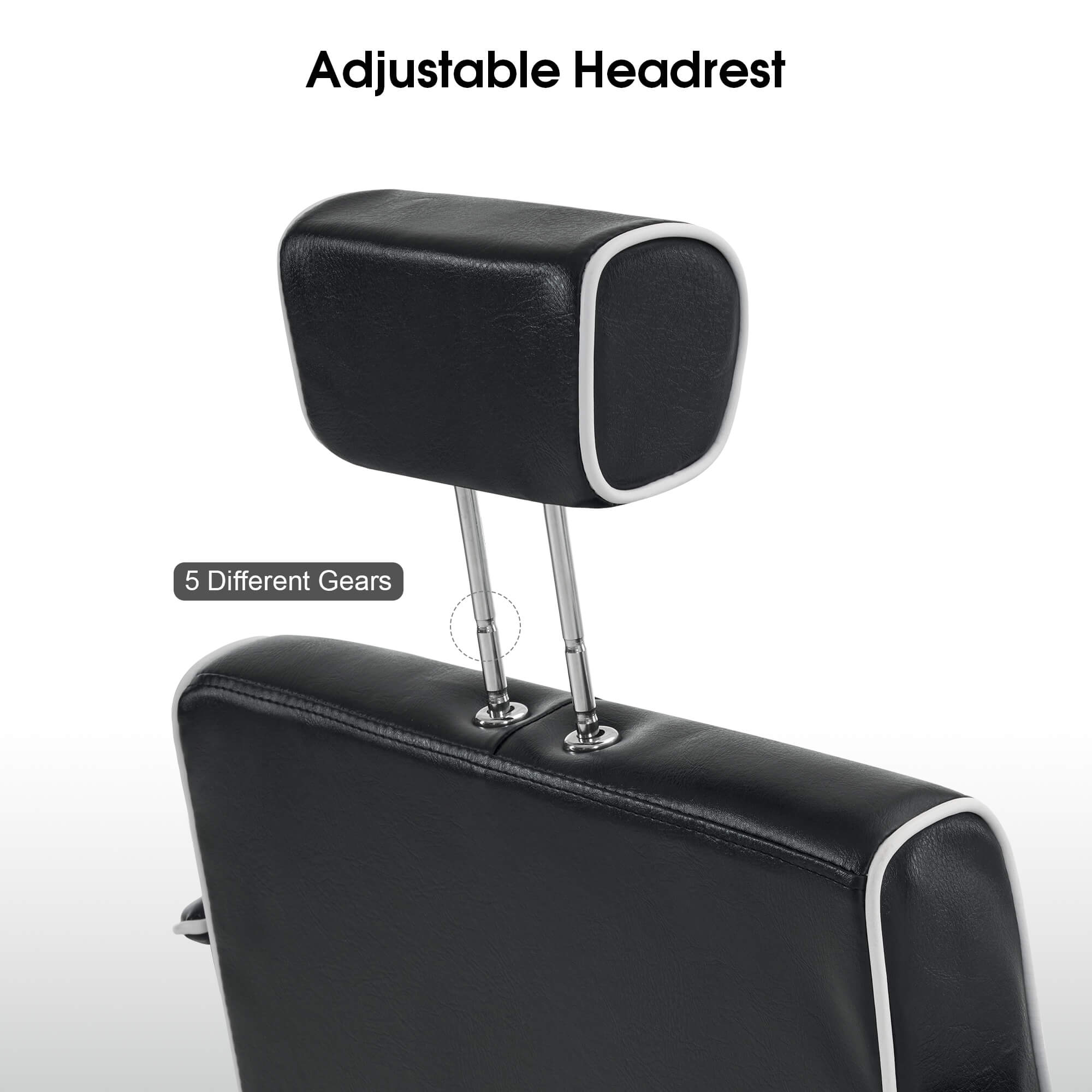 Barber Chair 9182 & Anti-Fatigue Mat 0020 Set - Reclining Hydraulic Barber Chair with 1/2"  Thick Salon Mat, Ideal for Barbers & Stylists