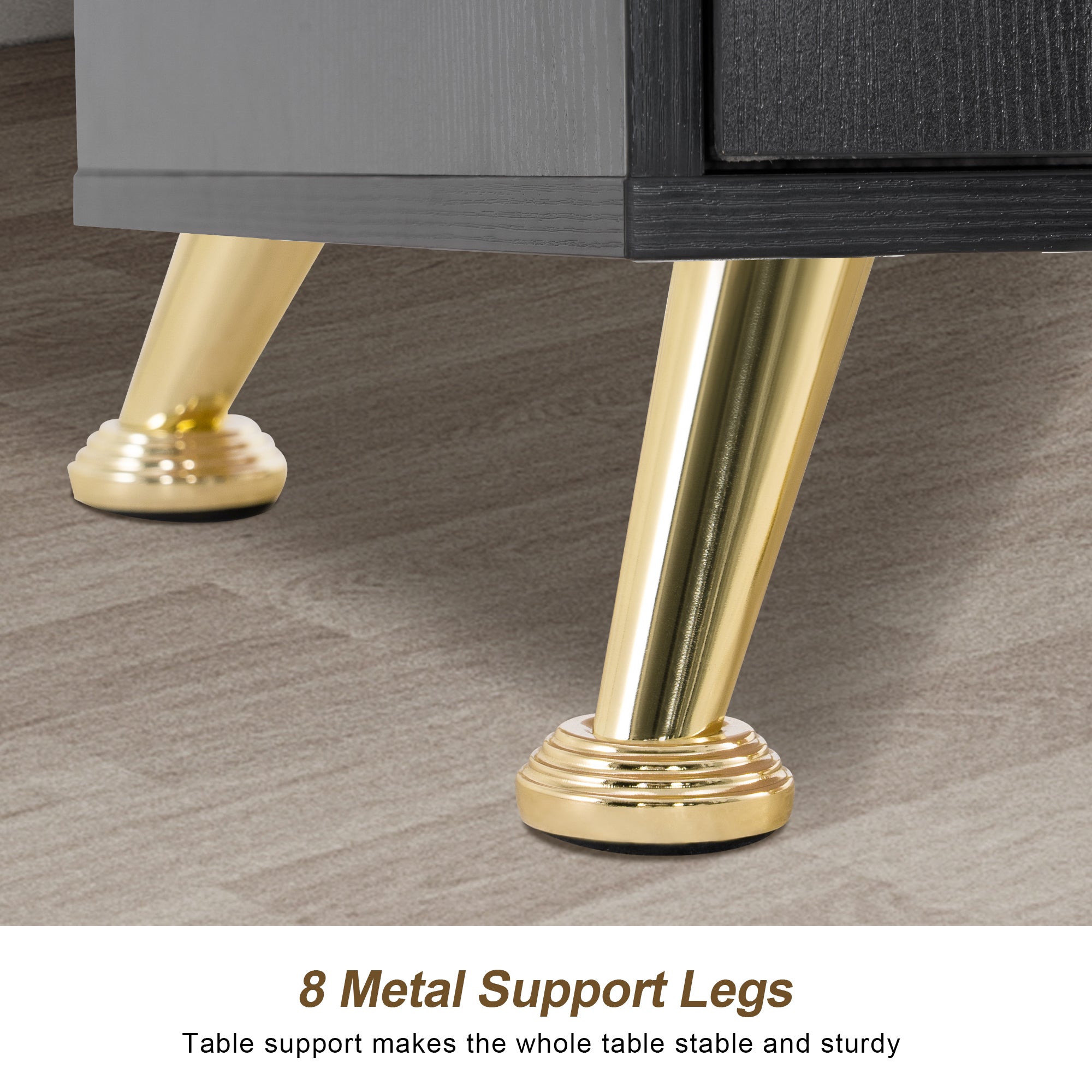 BarberPub Manicure Table, Nail Makeup Desk Salon Workstation for Storage 2611