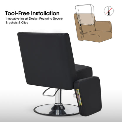 BarberPub Salon Chair for Hair Stylist, Hydraulic Barber Chair for Home Salon 9446