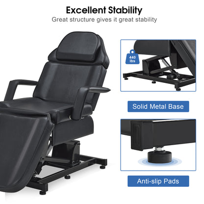 Electric Beauty Bed with 3 Motors, Tattoo Facial Bed for Esthetician , Massage Table for Client N2751