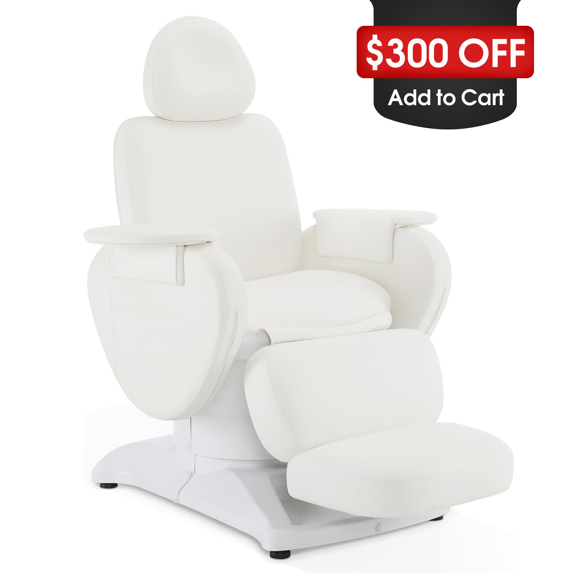 BarberPub Aesthetic Electrical Facial Beauty Bed with 3 Motors, Massage Bed with 440 lbs Capacity 2113