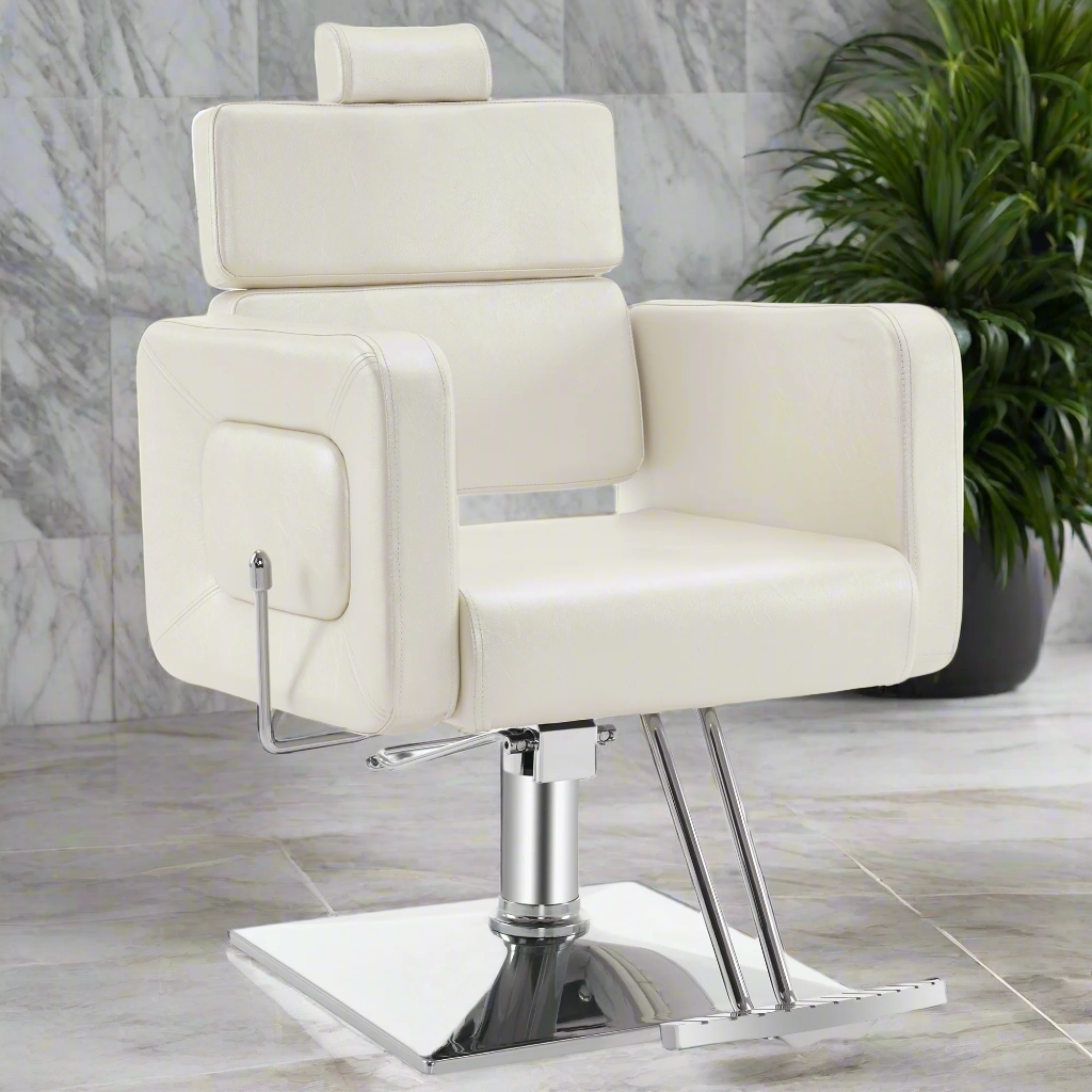 BarberPub Barber Chair, Reclining Hydraulic Salon Chair for Barbershop 2065