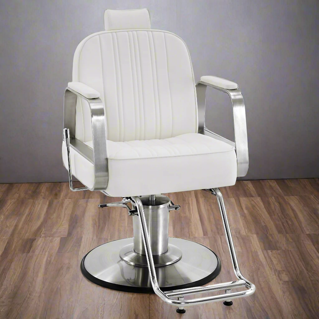 BarberPub Barber Chair for Hair Stylist, All Purpose Reclining Salon Styling Chair 8548