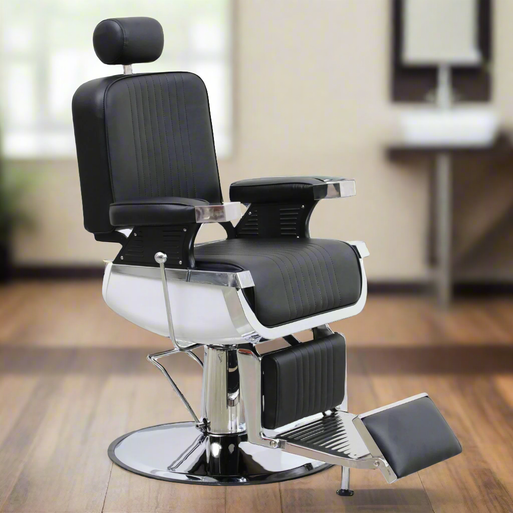 BarberPub Hydraulic Barber Chair, All Purpose Reclining Salon chair with Headrest 8740