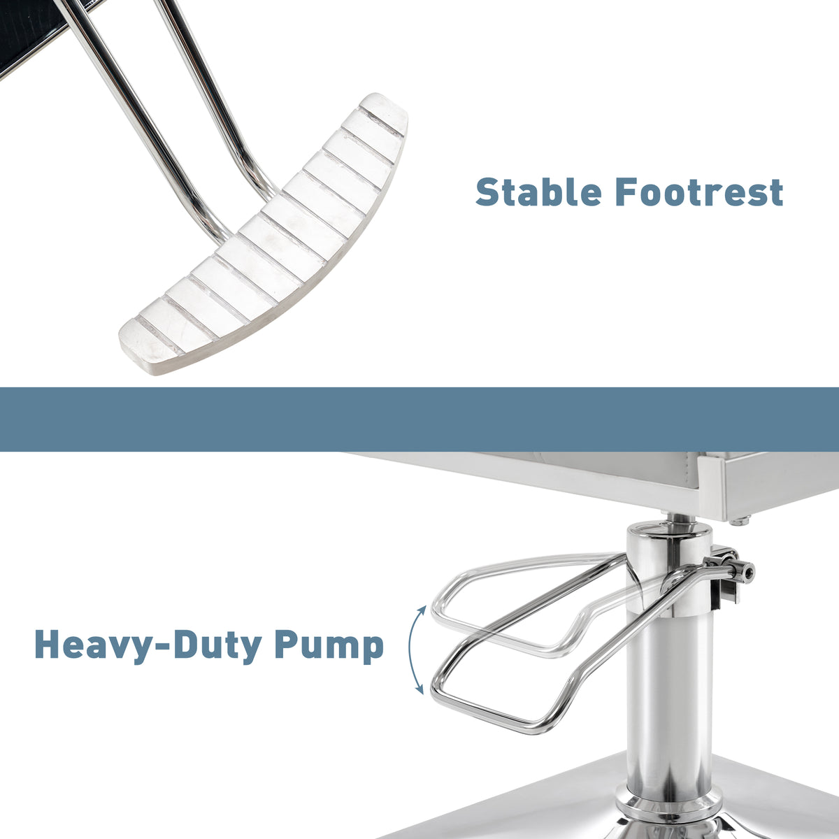 BarberPub Styling Salon Chair, Hydraulic Pump Swivel Salon Equipment 8816