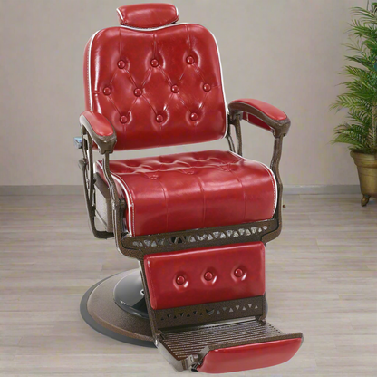 BarberPub All Purpose Barber Chair, Vintage Reclining Hydraulic Hair Salon Chair 9218