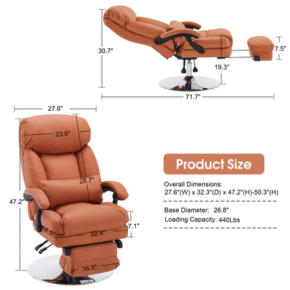 BarberPub Pedicure Chair, 360° Rotating Lifting Facial Beauty Spa Chair 3571