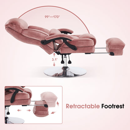 BarberPub Pedicure Chair, 360° Rotating Lifting Facial Beauty Spa Chair 3571