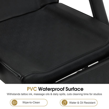 BarberPub Adjustable Tattoo Chair, Facial Chair for Client, 72 Inches Massage Table 0015