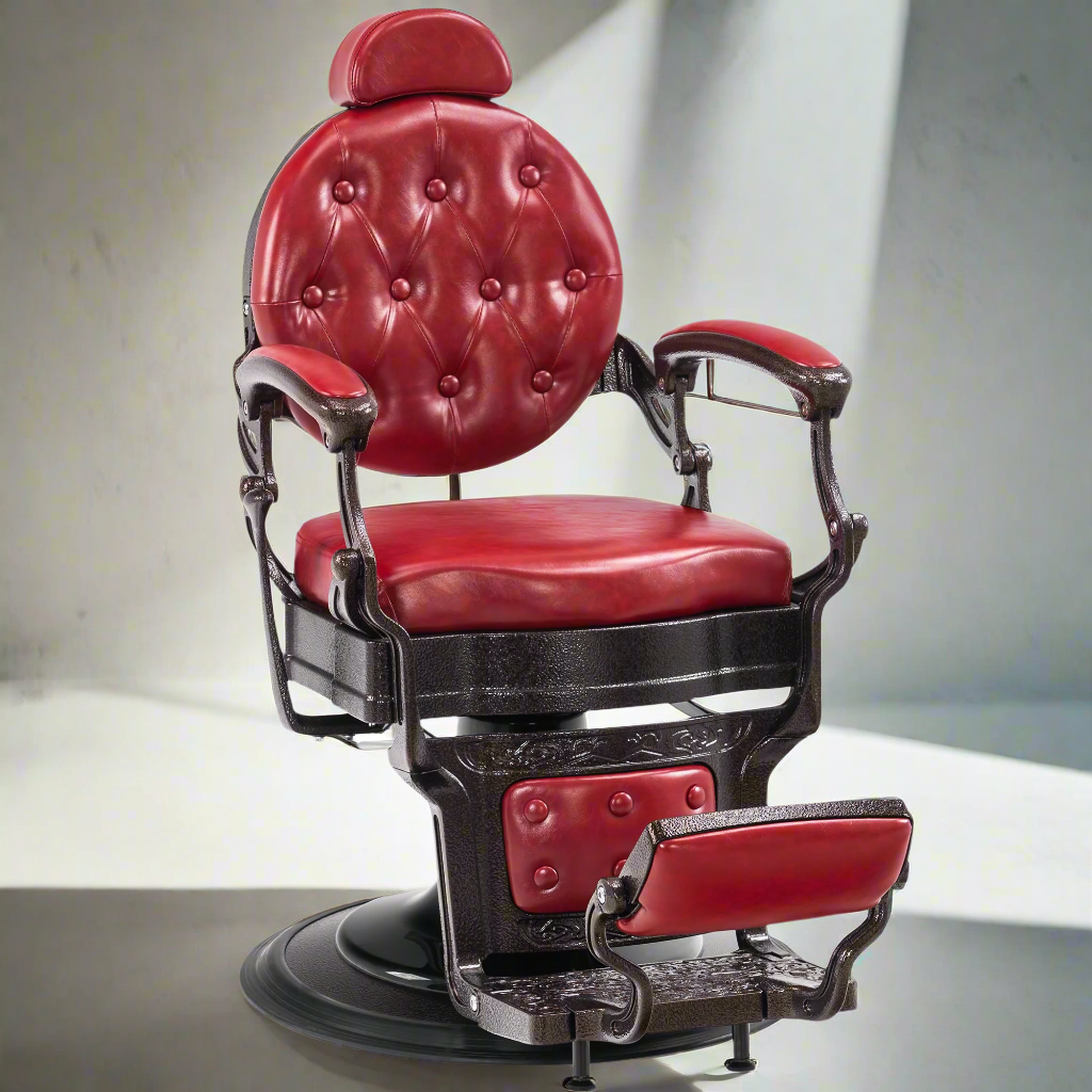 BarberPub Heavy Duty Barber Chair,Vintage Reclining Salon Chair for Barbershop 2933