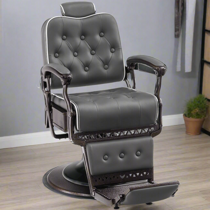 BarberPub All Purpose Barber Chair, Vintage Reclining Hydraulic Hair Salon Chair 9218