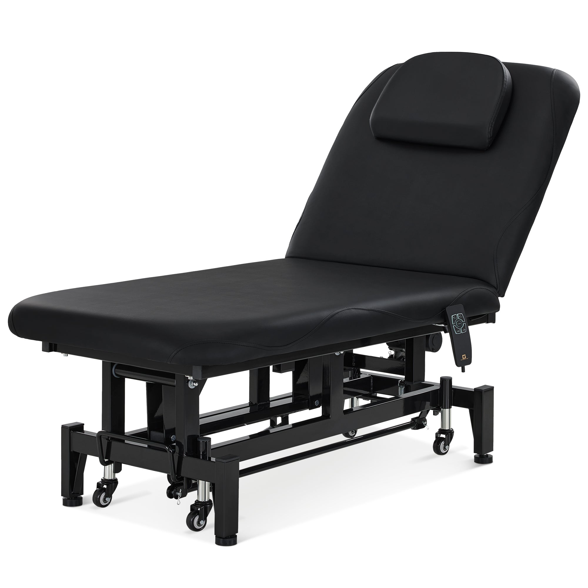 2 Motors Electric Facial Bed with Adjustable Height & Backrest, Rolling Message Tattoo Chair 2750
