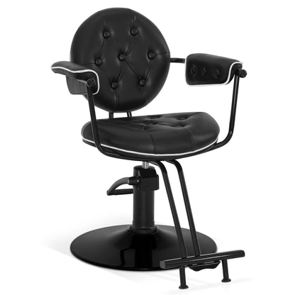 BarberPub Salon Hydraulic Styling Chair, Barber Chair for Home and Barbershop 8435