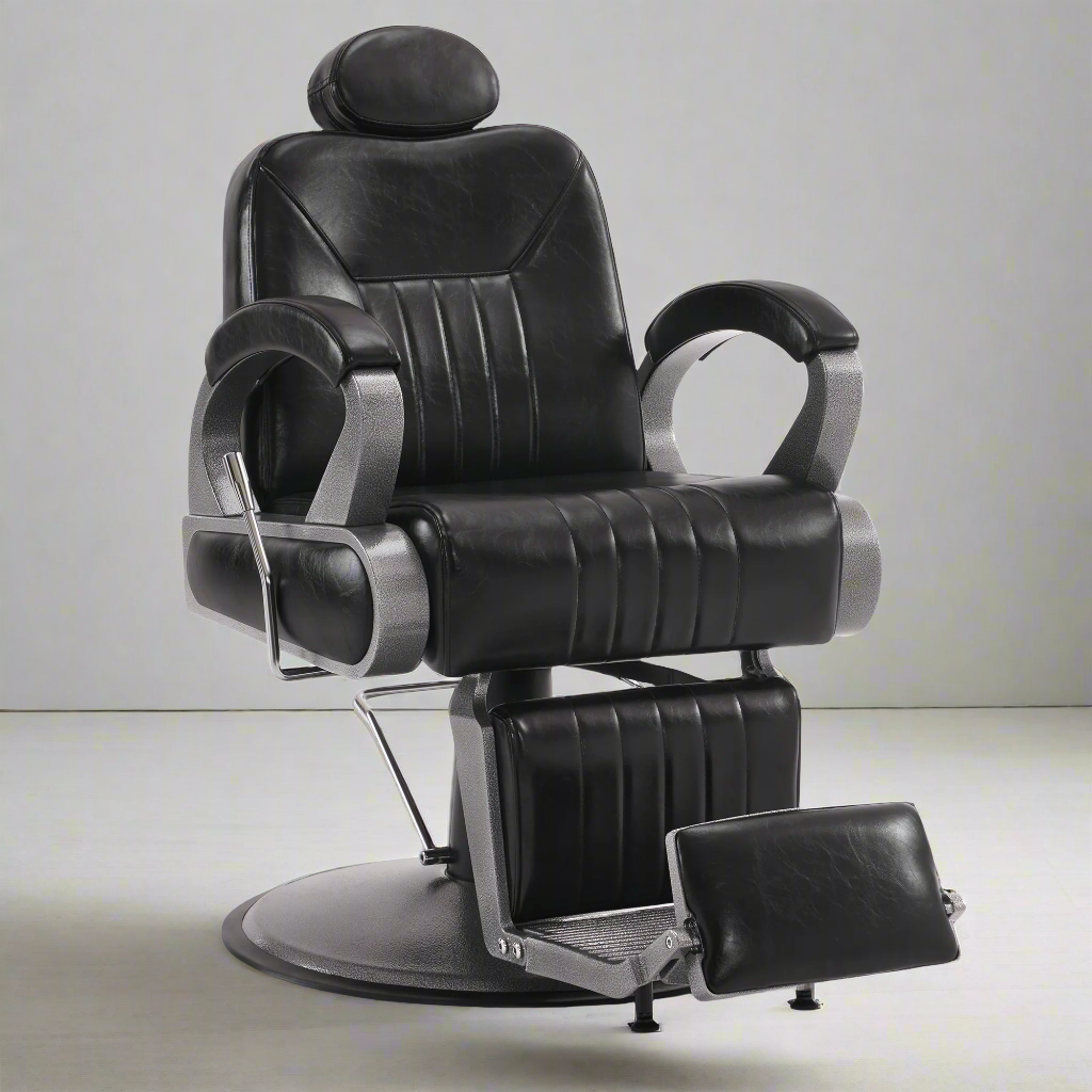 BarberPub All Purpose Barber Chair,Reclining Hair Stylist Salon Chair With Headrest 9502