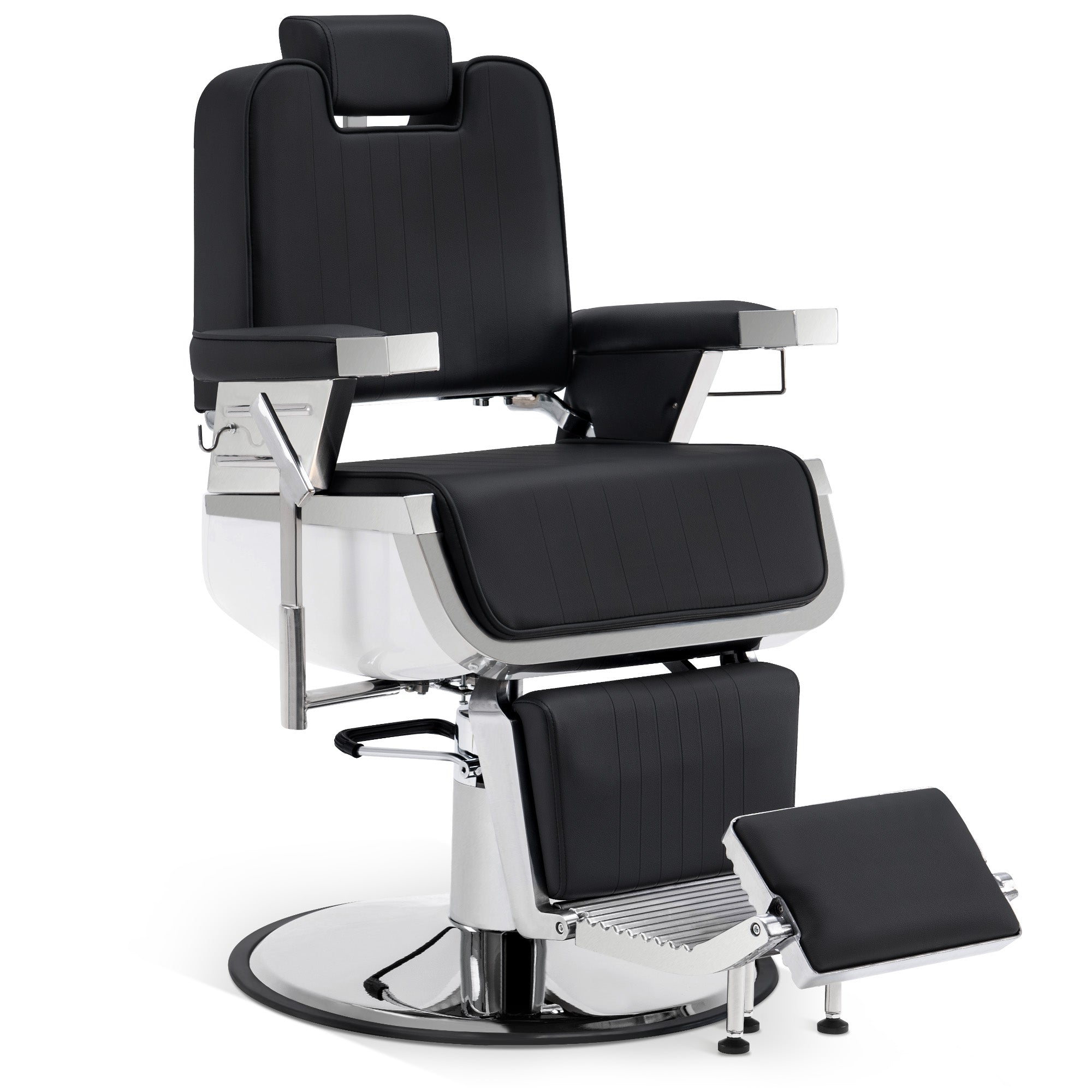 BarberPub All Purpose Barber Chair, Reclining Hydraulic Salon Chair with Headrest 3819