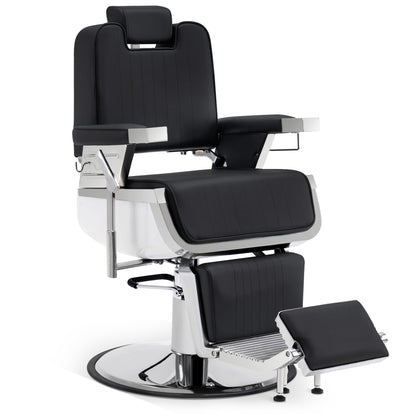 BarberPub All Purpose Barber Chair, Reclining Hydraulic Salon Chair with Headrest 3819