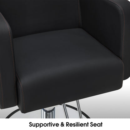 BarberPub Salon Chair for Hair Stylist, Hydraulic Barber Chair for Home Salon 9446