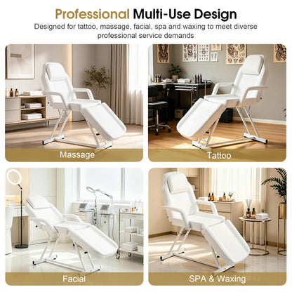 BarberPub Adjustable Tattoo Chair, Facial Chair for Client, 72 Inches Massage Table 0015