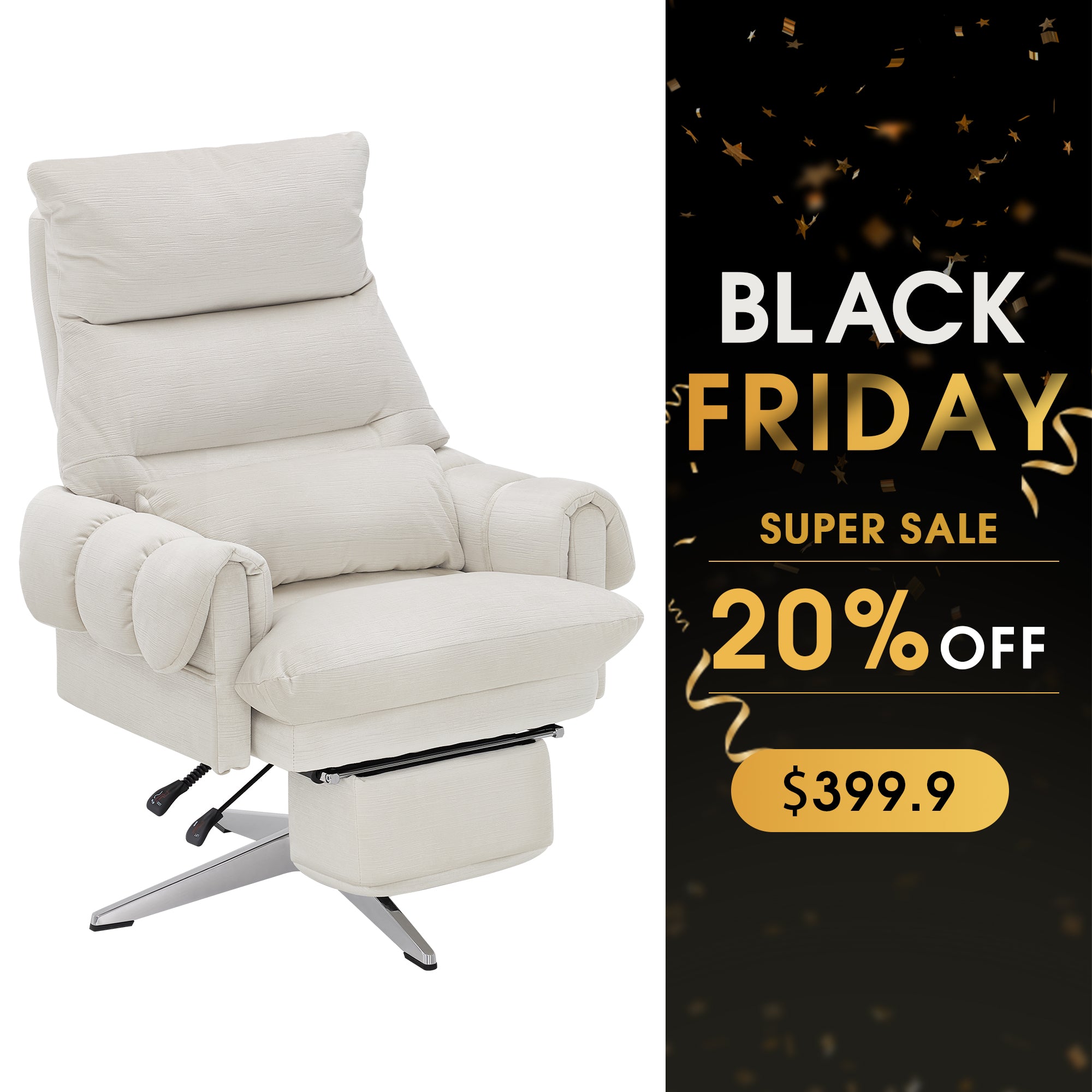 BarberPub Beauty Salon Chair, Adjustable Height, Reclining Esthetician Chair for Facial, Eyelash Extension, Tattoo – Model 8105/8129