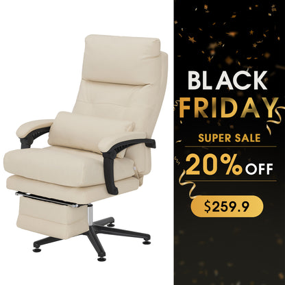 BarberPub Reclining Salon Pedicure Chair, 360° Swivel, Adjustable Height Lash Chair 8183