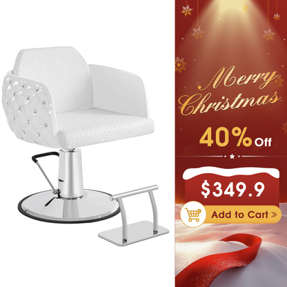 BarberPub Salon Chair for Hair Stylist, Styling Chair for Home Salon Barbershop 8609