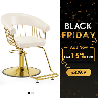 BarberPub Hydraulic Salon Chair for Hair Stylist, Home Salon and Barbershop 8677