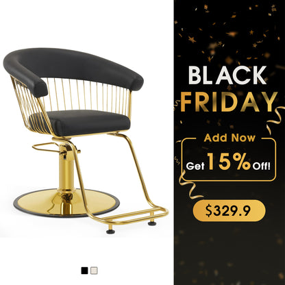 BarberPub Hydraulic Salon Chair for Hair Stylist, Home Salon and Barbershop 8677