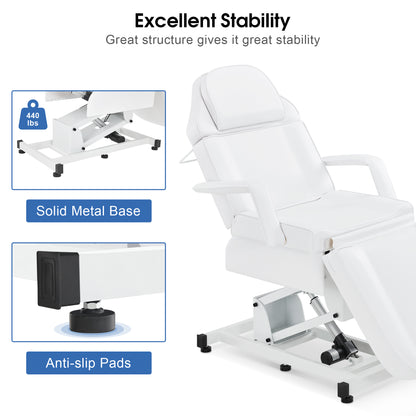 Electric Beauty Bed with 3 Motors, Tattoo Facial Bed for Esthetician , Massage Table for Client N2751