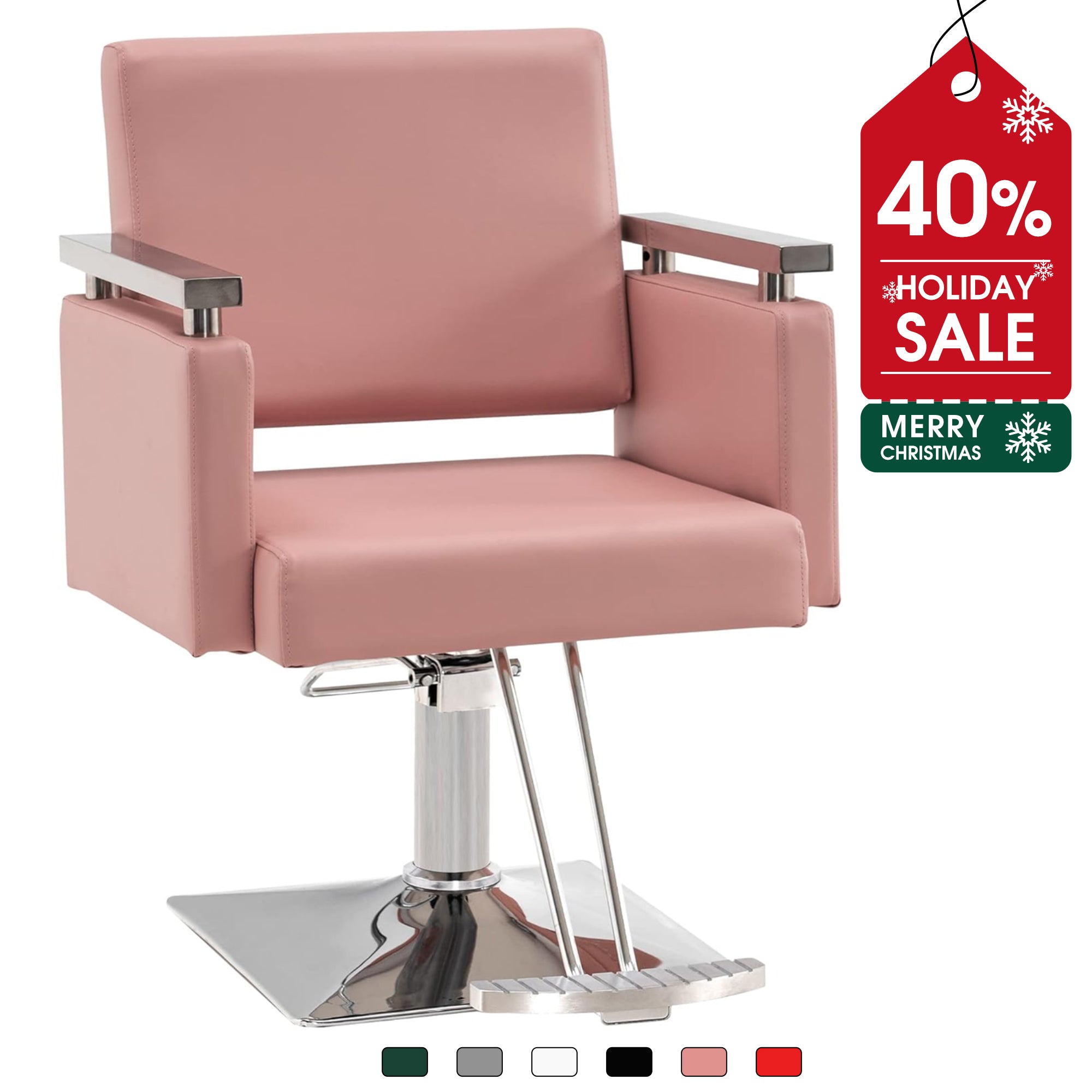 BarberPub Salon Chair, Styling Chair for Hair Stylist, Home Salon SPA Equipment 8808