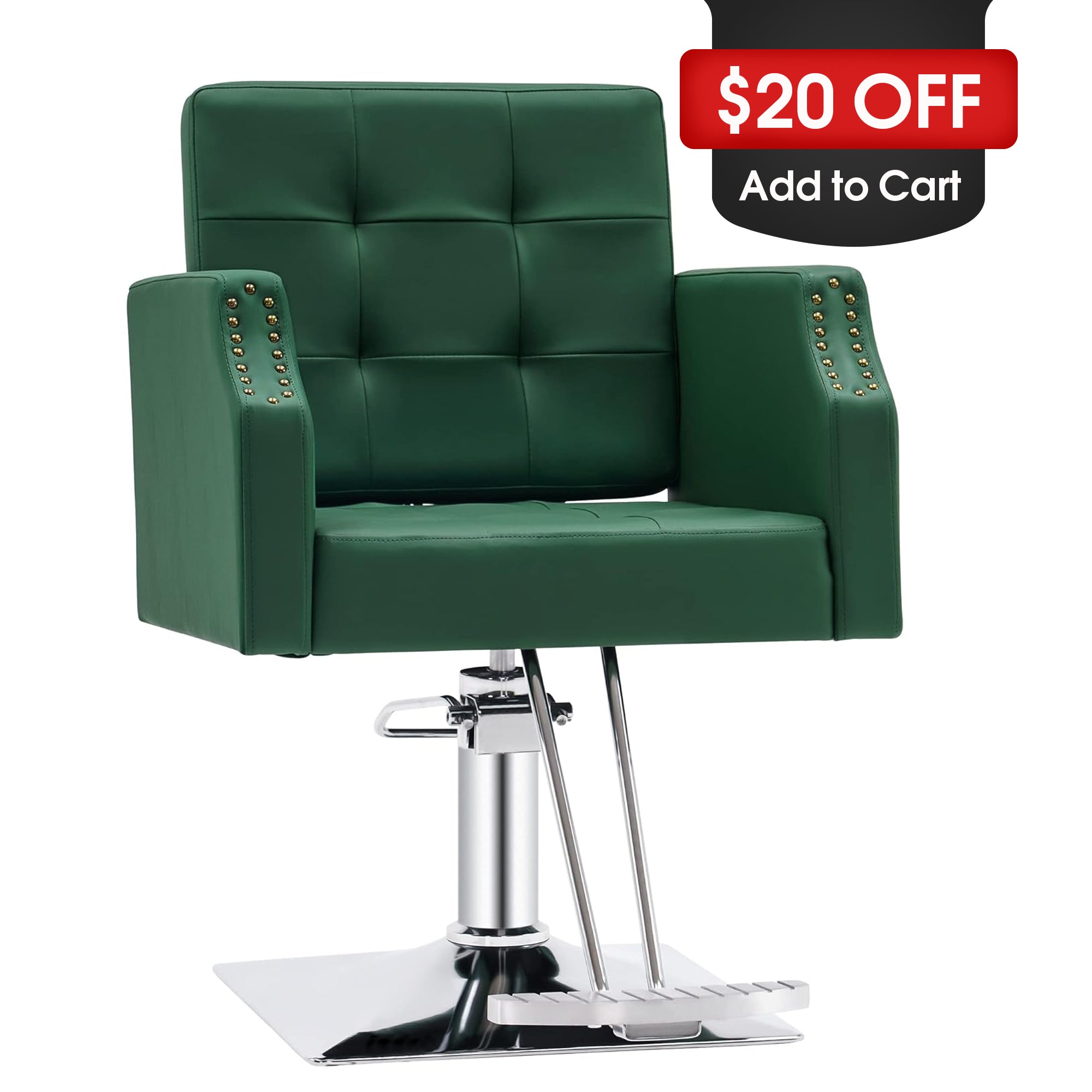 BarberPub Classic Salon Chair for Hair Stylist, Home Salon Spa Equipment 8818