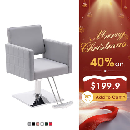 BarberPub Styling Salon Chair for Hair Stylist, Hydraulic Home Salon Chair 8821