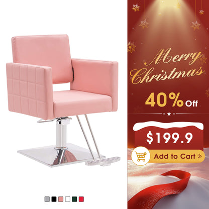 BarberPub Styling Salon Chair for Hair Stylist, Hydraulic Home Salon Chair 8821