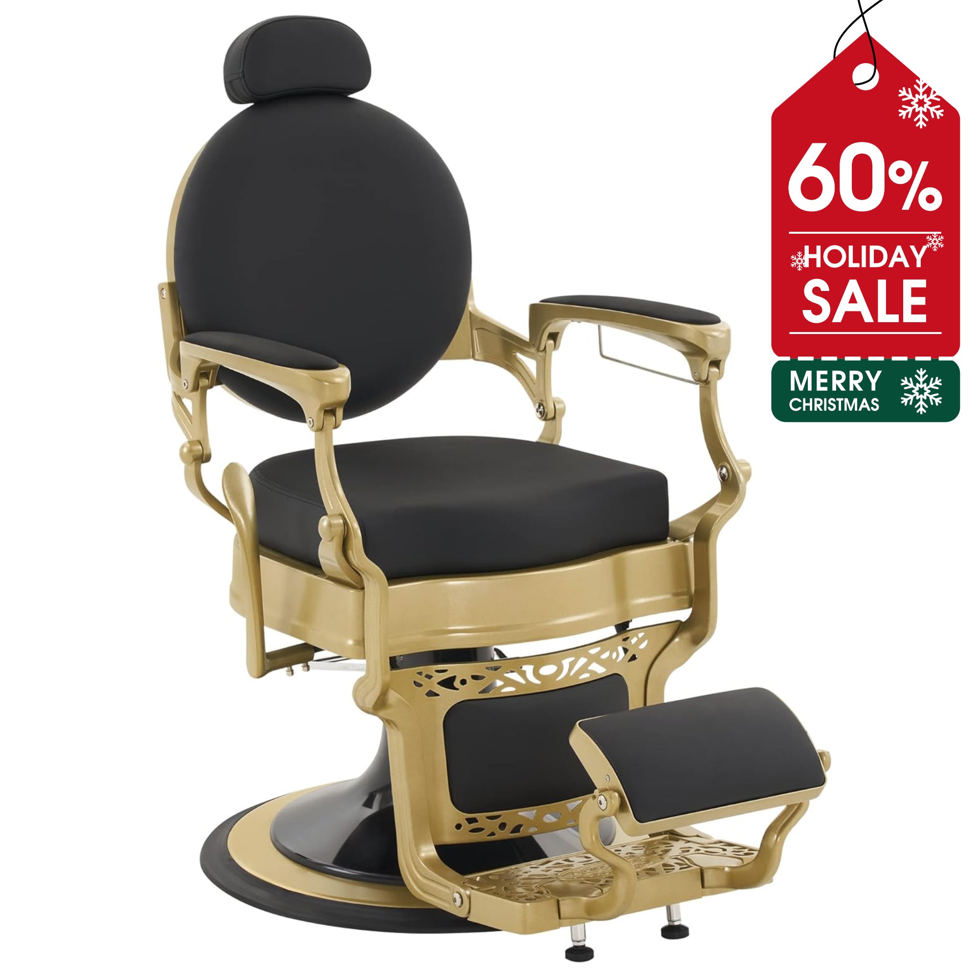 BarberPub All Purpose Barber Chair,Retro Reclining Hydraulic Salon Styling Chair 8857