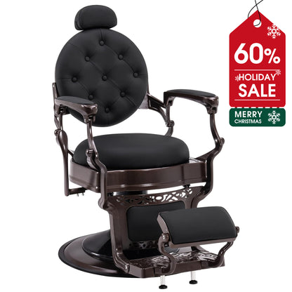 BarberPub Heavy Duty Barber Chair, All Purpose Hydraulic Reclining Salon Chair 8888