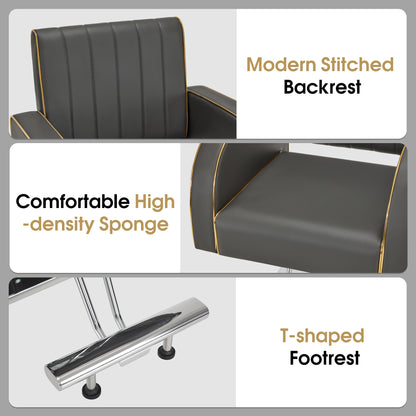 Salon Spa Barber Styling Chair, Classic Hydraulic Model for Pro Salons Use 8885