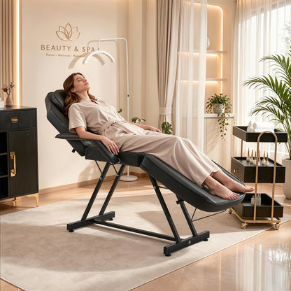BarberPub Adjustable Tattoo Chair, Facial Chair for Client, 72 Inches Massage Table 0015