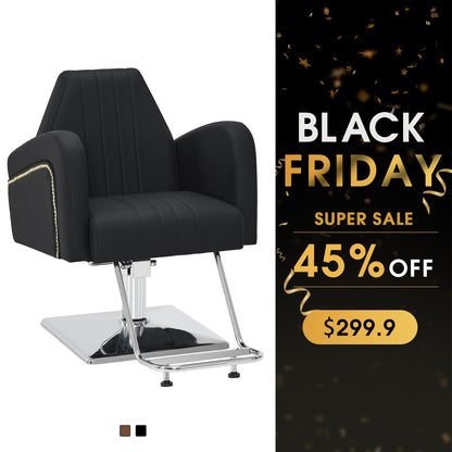 BarberPub Salon Chair, Hydraulic Styling Chair for Hair Stylist, Home Salon 9439